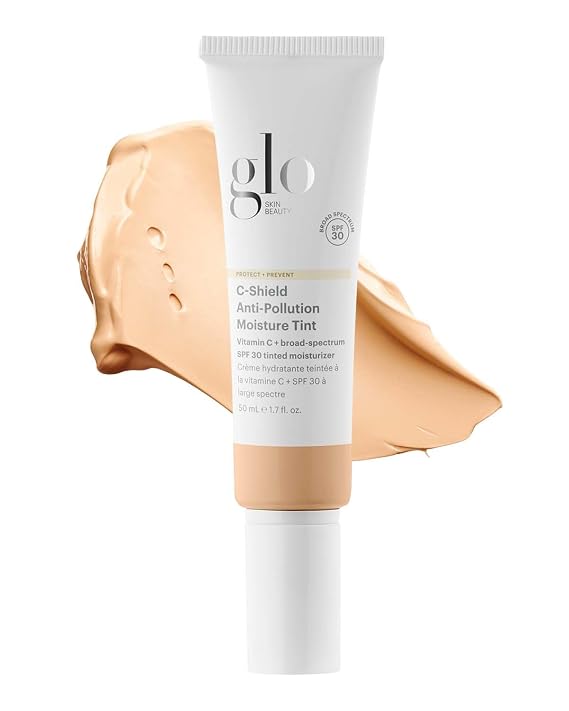 Glo Skin Beauty C-Shield Tinted Moisturizer SPF 30, 2N Light 1.7 oz | Anti-pollution tinted sunscreen, Vitamin C & Squalane, dewy sheer coverage,...