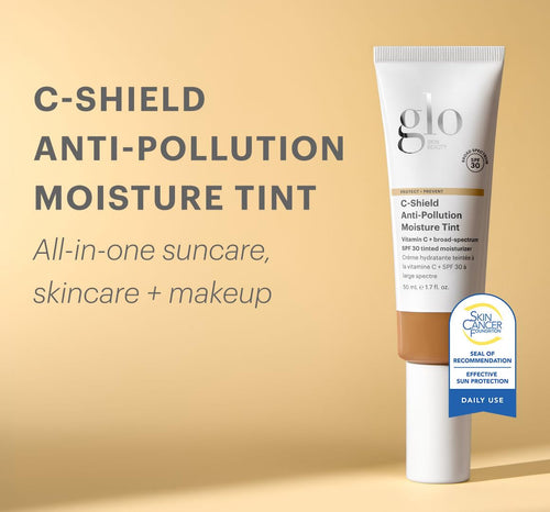 Glo Skin Beauty C-Shield Tinted Moisturizer SPF 30, 2N Light 1.7 oz | Anti-pollution tinted sunscreen, Vitamin C & Squalane, dewy sheer coverage,...