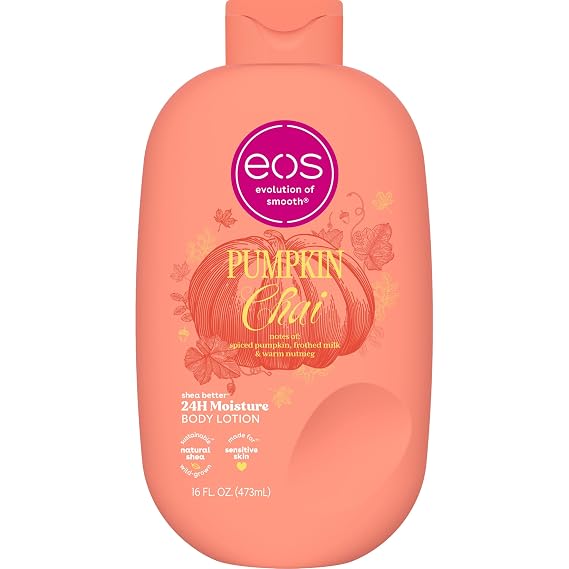 eos Pumpkin Chai Shea Better Body Lotion - 24H Moisture, 16 fl oz