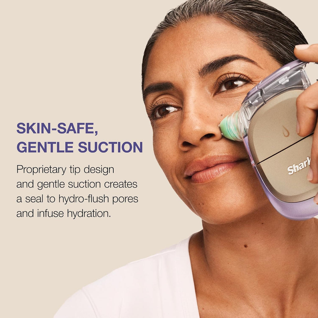Shark FacialPro Glow + DePuffi 2-in-1 Facial & Contrast Therapy, FH320PK | Hydro-Powered Facial System + DePuffi Hot & Cold Therapy, Clinically...